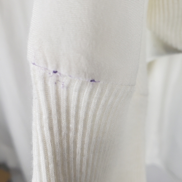 Two by Vince Camuto Off White Long Sleeve Shirt Sz XS - Picture 9 of 9